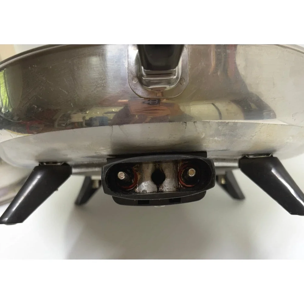 Farberware 12 Inch Electric Fry Pan Skillet Model 101 Stainless Steel Vintage